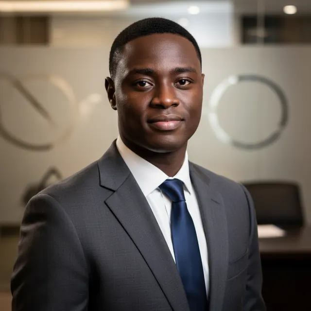Professional business headshot generated by AI